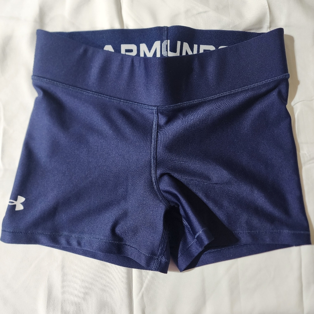 Under Armour  Spandex, women's blue shorts